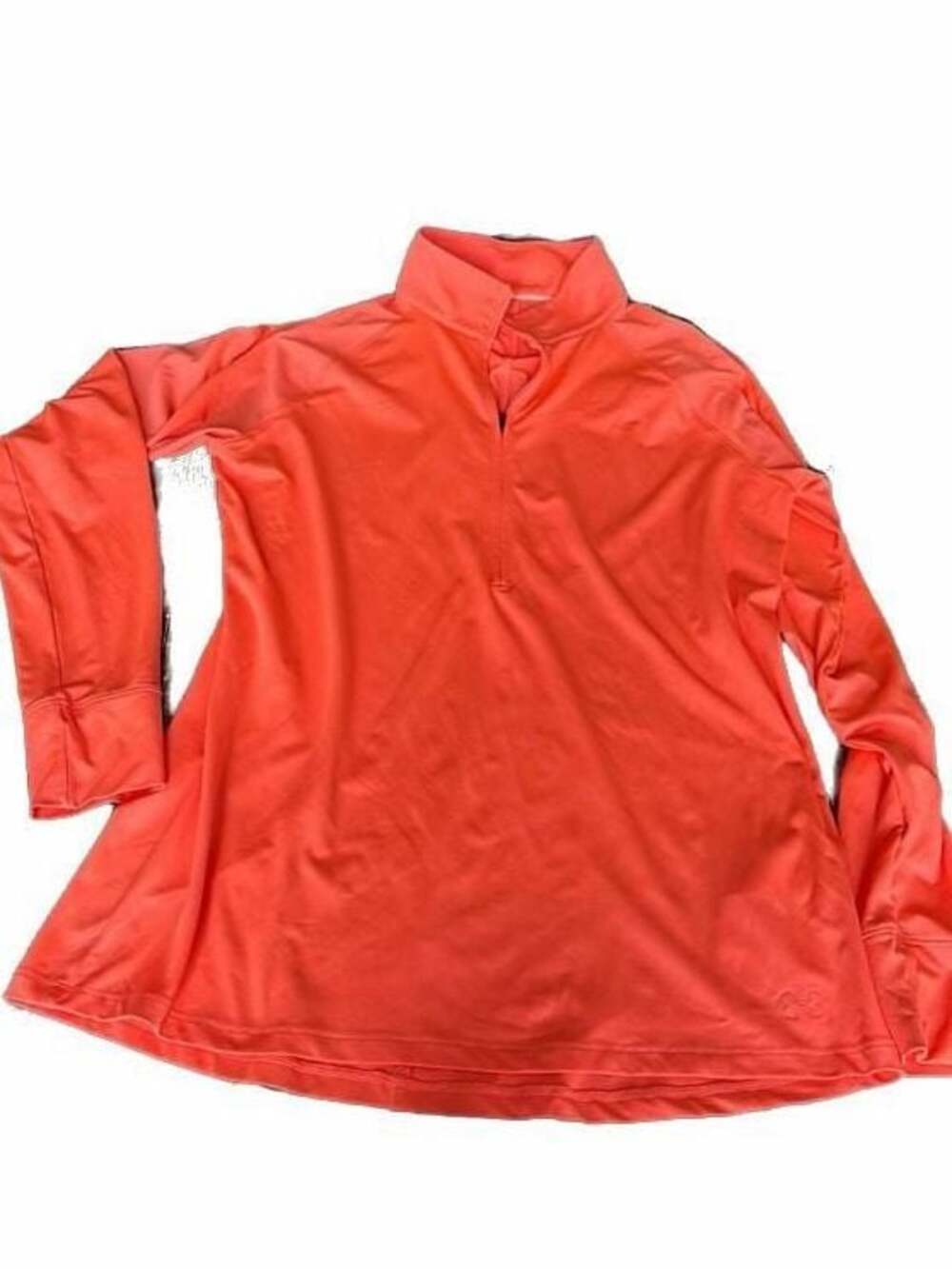 Under Armour Women's Tech Twist 1/4 Zip Pullover Neon Coral Orange Size Large
